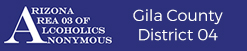 alcoholics anonymous gila county district 15 az area 03