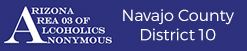 alcoholics anonymous navajo county district 15 az area 03